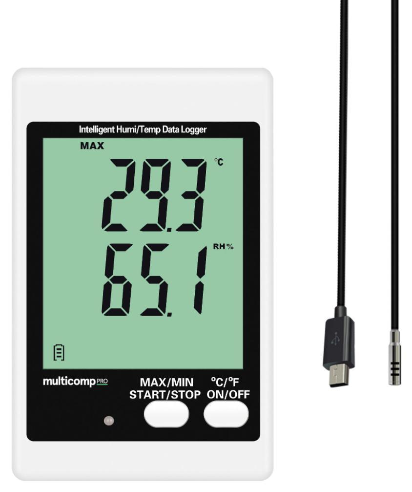 Temperature & Humidity USB Datalogger with Probe - MP780621 ...
