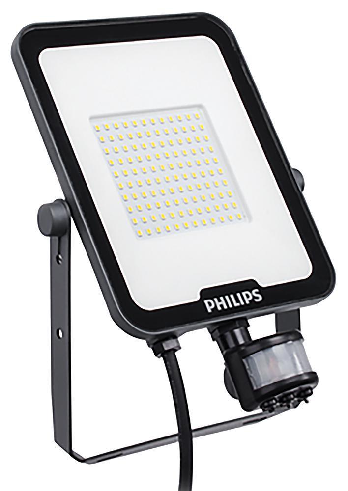 50W LED Floodlight with PIR, 4000K, 6000lm, IP65, Black - 911401884683