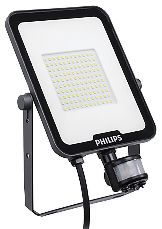 50W LED Floodlight with PIR, 4000K, 6000lm, IP65, Black - 911401884683