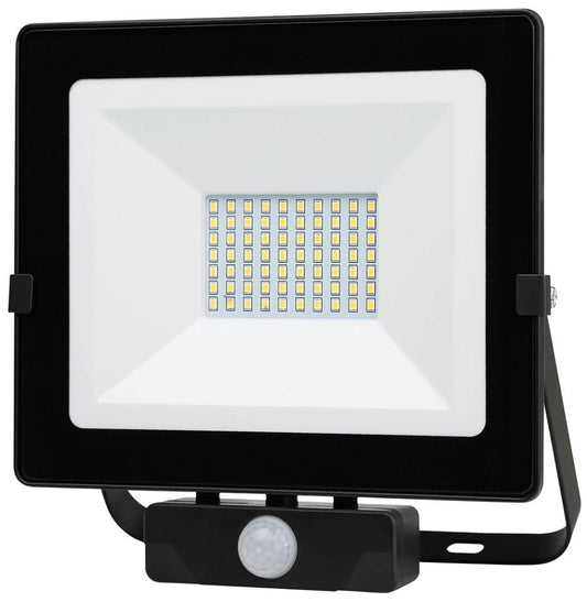 50W Eco LED Floodlight with PIR, 4000lm, IP65 - 778029