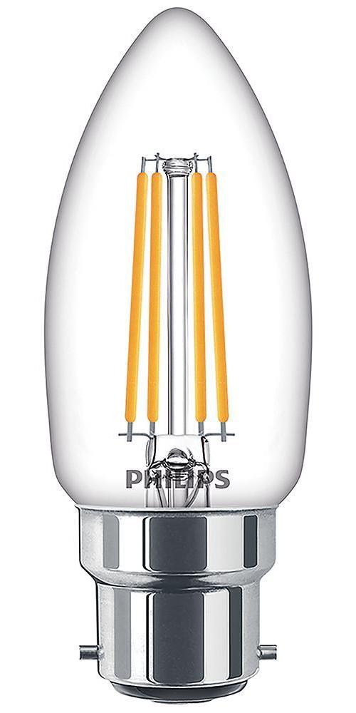 4.3W CorePro LEDCandle B35 Bulb, B22, 2700K, 470lm - 929001889992