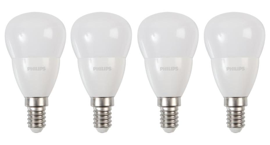 5W LED GolfBall Bulbs, E14, 2700K, 470lm, Pack of 4 - 929002969699