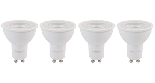 4.7W LED GU10 Bulbs, 2700K, 380lm, Pack of 4 - 929003038699