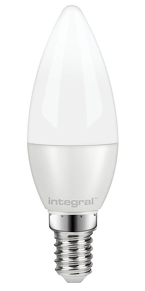 5W LED Frosted Candle Bulb, E14, 5000K, Dimmable - ILCANDE14DF026