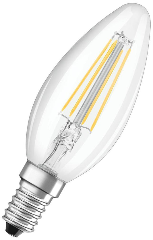 4.8W LED Candle Bulb, E14, 2700K, 470lm - 4058075591219