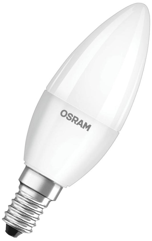 4.9W LED Frsoted Candle Bulb, E14, 2700K, 470lm - 4058075593237
