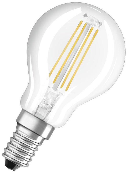4W LED Filament GLS Bulb, E14, 2700K, 470lm - 4058075590397