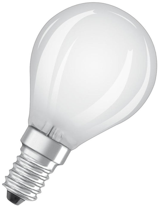 4W LED Frosted GLS Bulb, E14, 2700K, 470lm - 4058075590335
