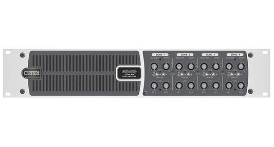 4x80W Zoning Mixer Amplifier 70/100V, 2U - 46-80T