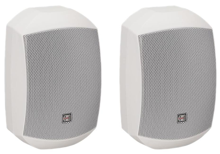 40W Wall Speakers 70V/100V/8R, IP65, White (Pair) - LIDO-640 WPW
