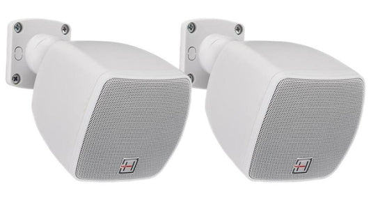 6W Wall Speakers 100V, 2.5" White (Pair) - DEKO-25TWH