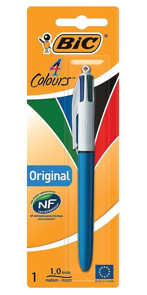 4 Colour Ballpoint Pen, Blue Barrel - 8933436