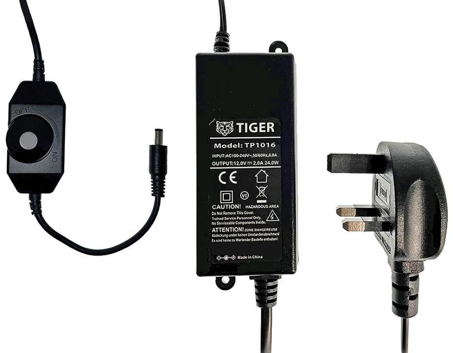 12V, 2A, 24W LED Power suppy with PWM Dimmer Switch - TP1016-DIM