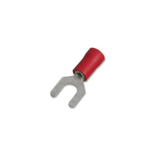 PRO POWER - STSV1-5 - FORK CRIMP TERMINALS RED 18A 5.00MM , 100 PACK