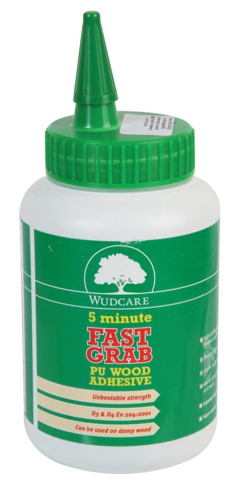 5 Minute Fast Grab PU Wood Adhesive, 500ml - WFFG500