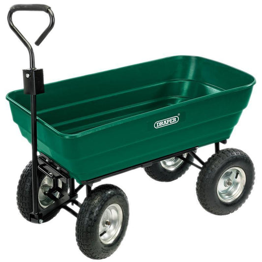 120L Heavy Duty Mobile Tipping Garden Cart / Trolley - 52628