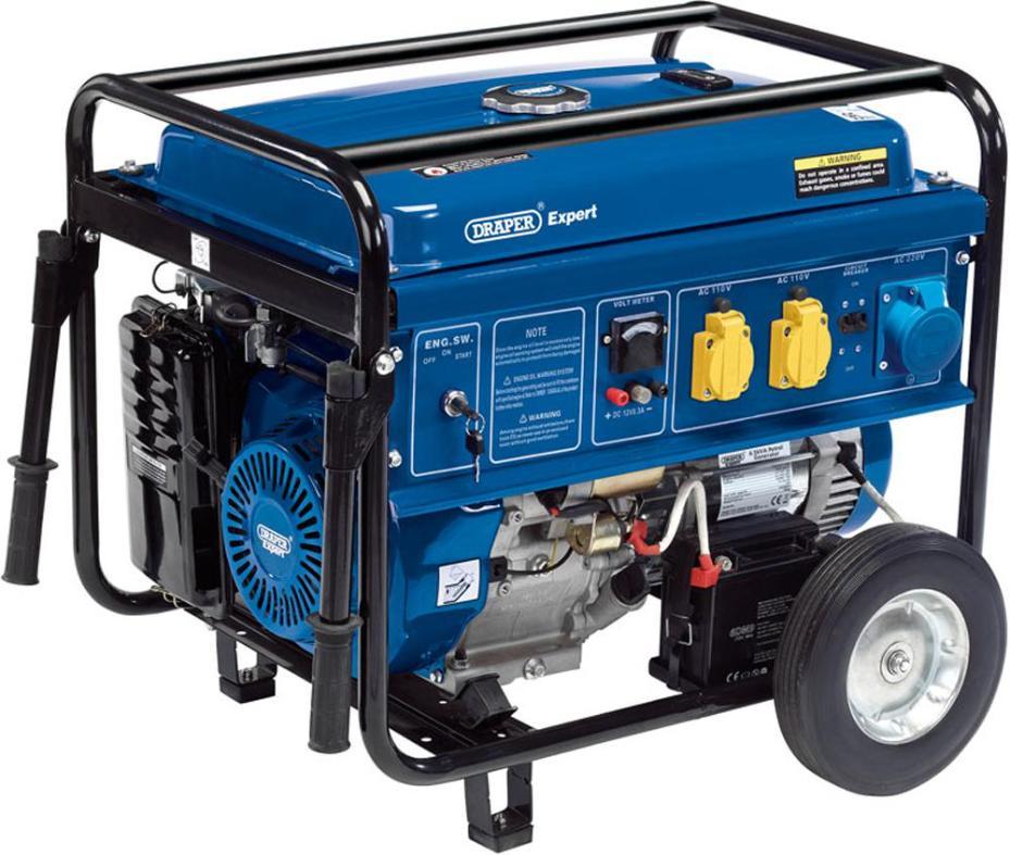 6.5 kVA Petrol Generator with Wheels - 16143