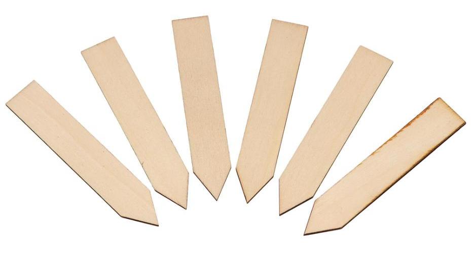 4" (10cm) Wooden Plant Labels, 25 Pack - 10063