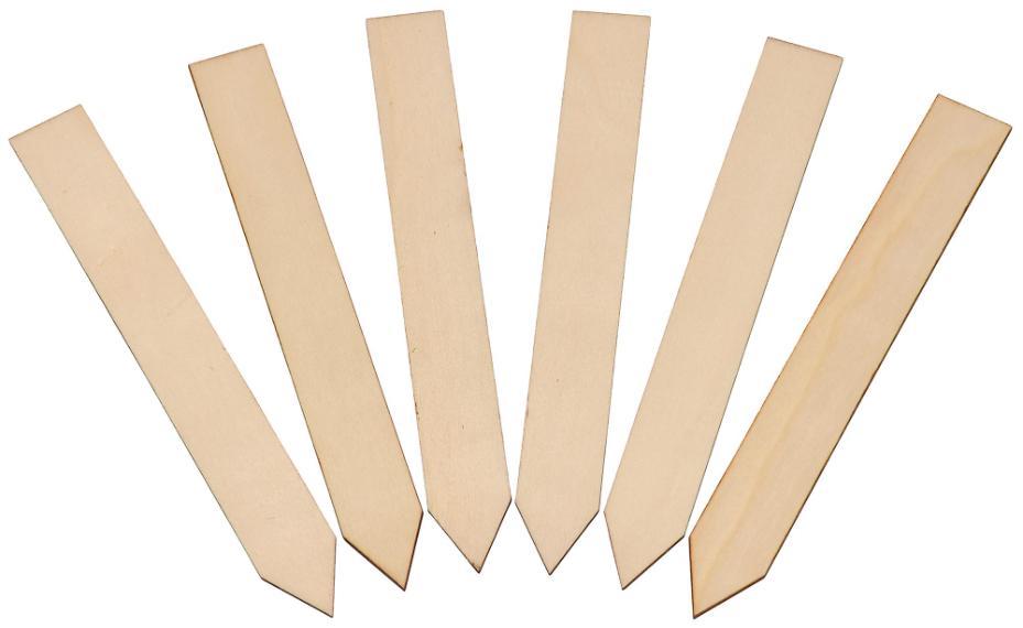 6" (15cm) Wooden Plant Labels, 25 Pack - 10064