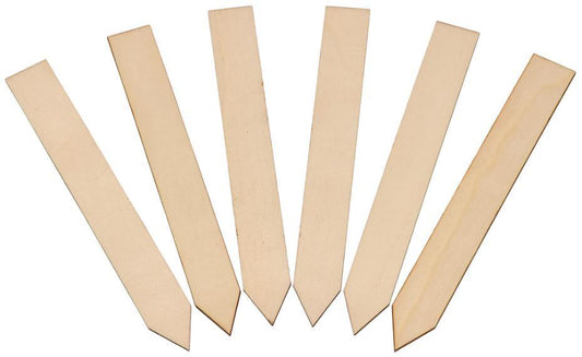 6" (15cm) Wooden Plant Labels, 25 Pack - 10064