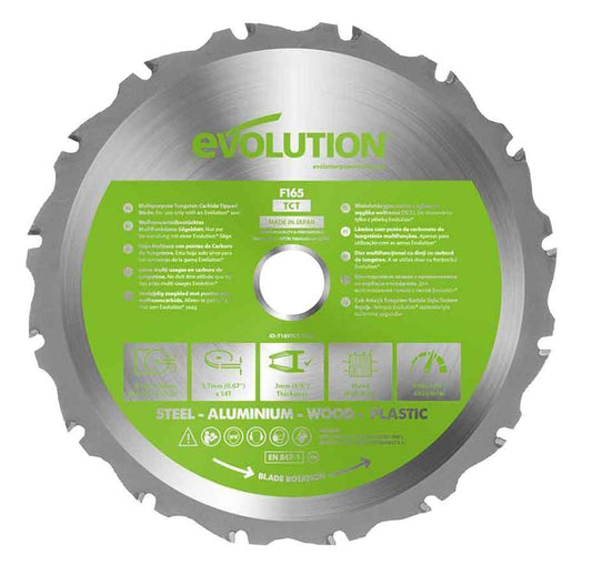 165mm x 14T x 20mm Multi-Material Circular Saw Blade - F165TCT-14CS