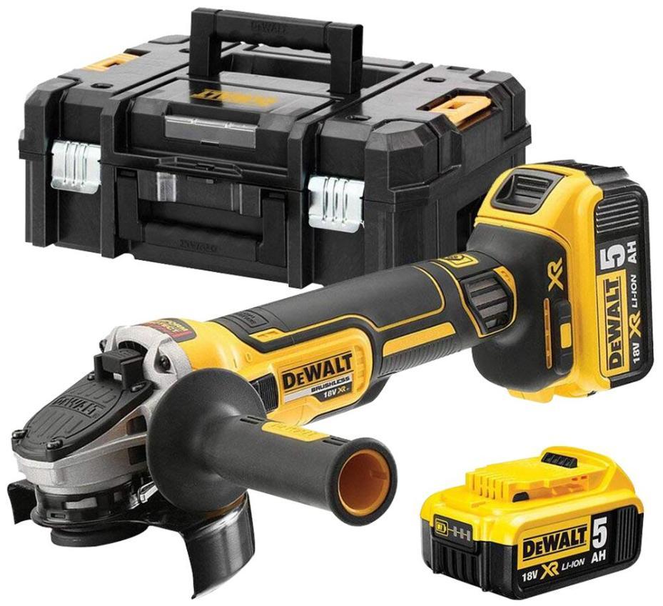 5" (125mm) 18V XR 2x 5Ah  Li-Ion Brushless Cordless Angle Grinder Kit - DCG405P2-GB
