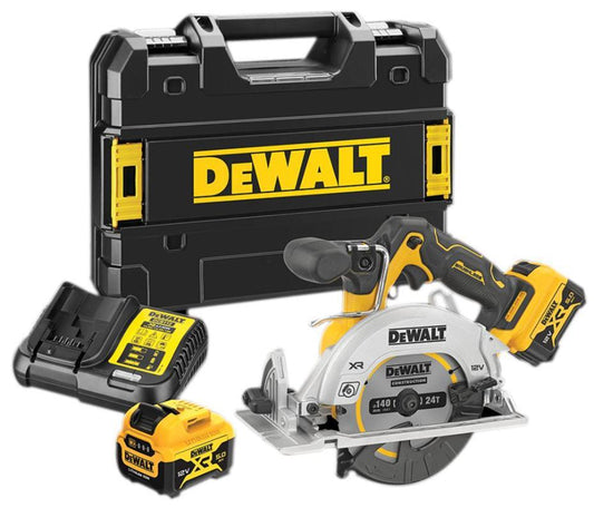 140mm 12V XR 2x 5Ah Li-Ion Brushless Cordless Circular Saw Kit - DCS512P2-GB
