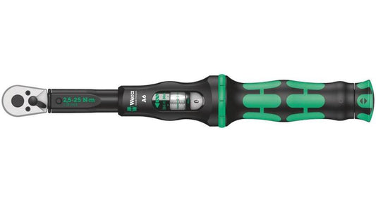 1/4" Click-Torque A 6 Torque Wrench with Reversible Ratchet, 2.5Nm - 25Nm - 05075605001