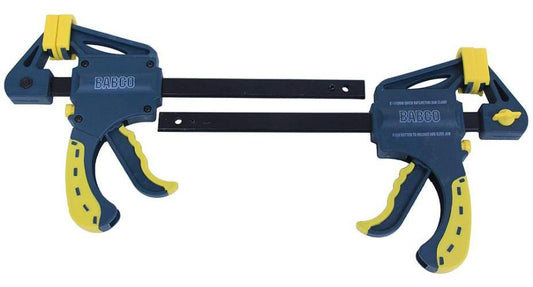 150mm (6") Quick Ratcheting Bar Clamps, 2 Pack - 38233