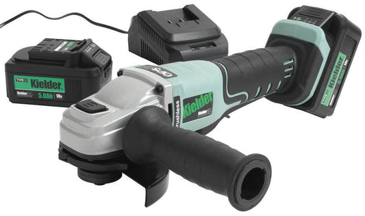 4 1/2" (115mm) 18V 2x 5Ah Li-Ion Cordless Angle Grinder Kit - KWT-007-17