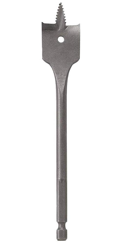 12mm x 152mm Hex Shank Self Cut Flat Wood Drill Bit - 2608587570