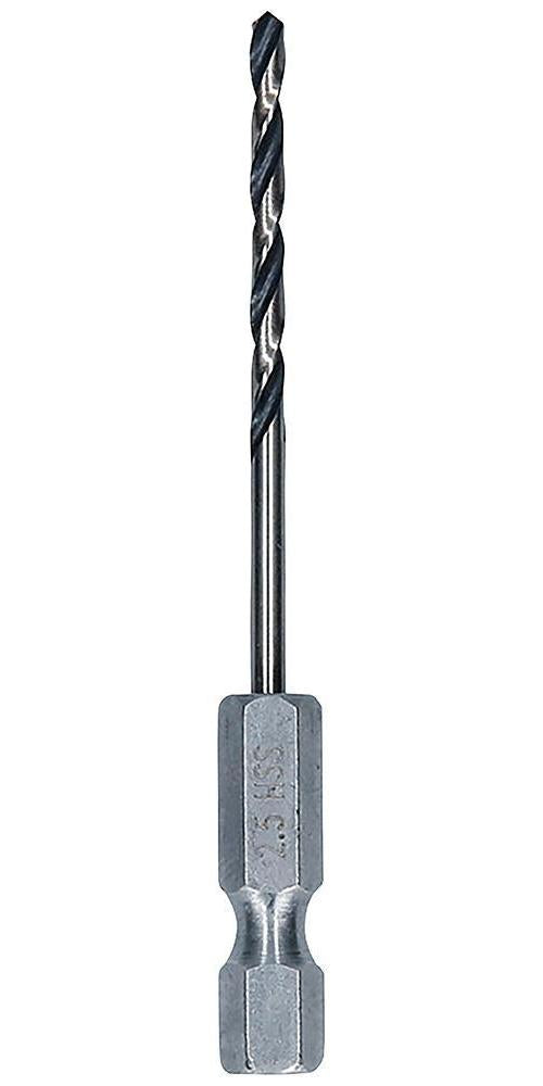 2.5mm x 69mm HSS Twist PointTeQ Drill Bit with Hex Shank - 2608577518