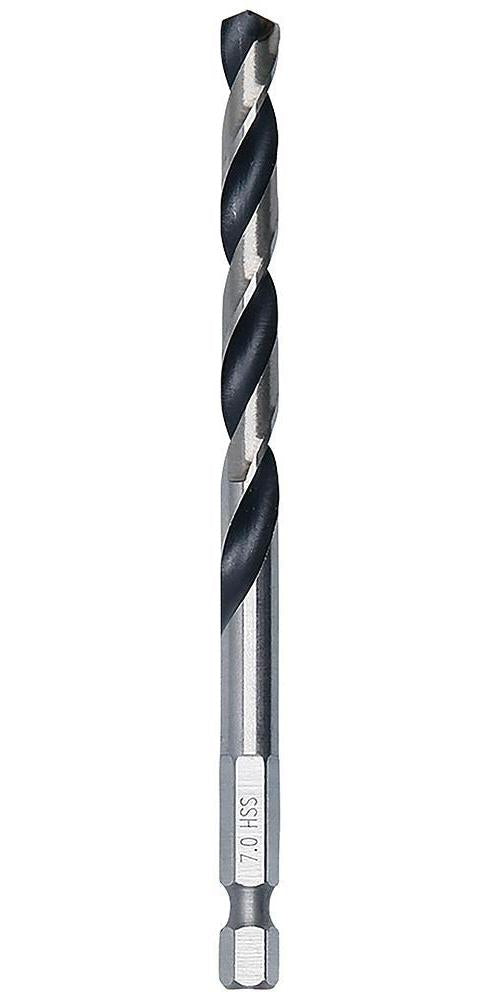 7mm x 109mm HSS Twist PointTeQ Drill Bit with Hex Shank - 2608577531