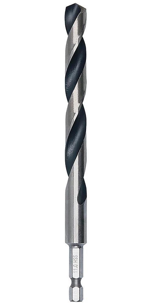 11mm x 142mm HSS Twist PointTeQ Drill Bit with Hex Shank - 2608577538