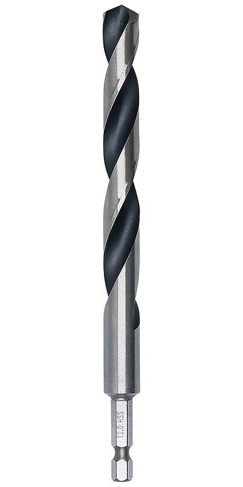 12mm x 151mm HSS Twist PointTeQ Drill Bit with Hex Shank - 2608577539
