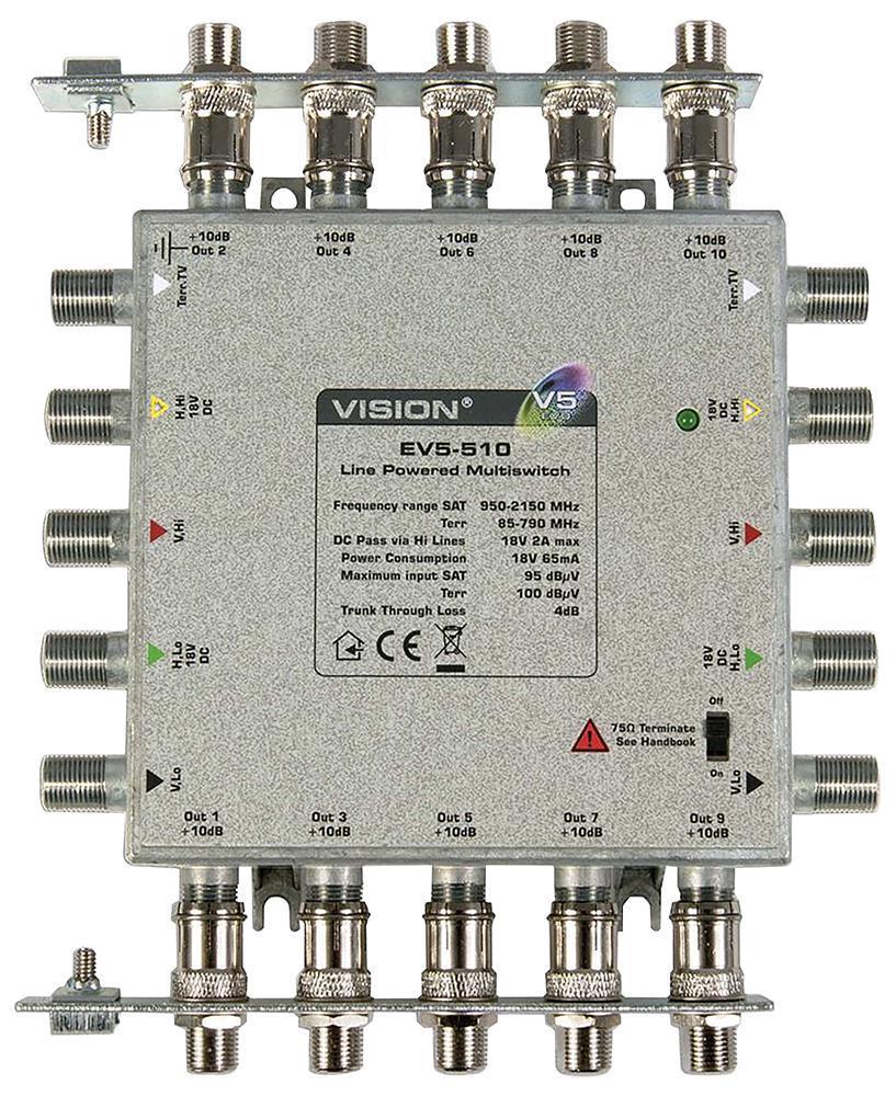 5x10 Multiswitch with Earth Bars - 124752
