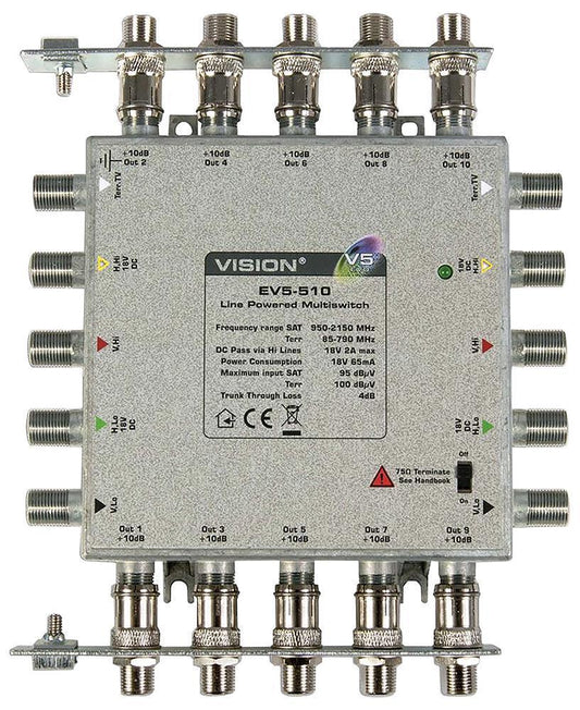 5x10 Multiswitch with Earth Bars - 124752
