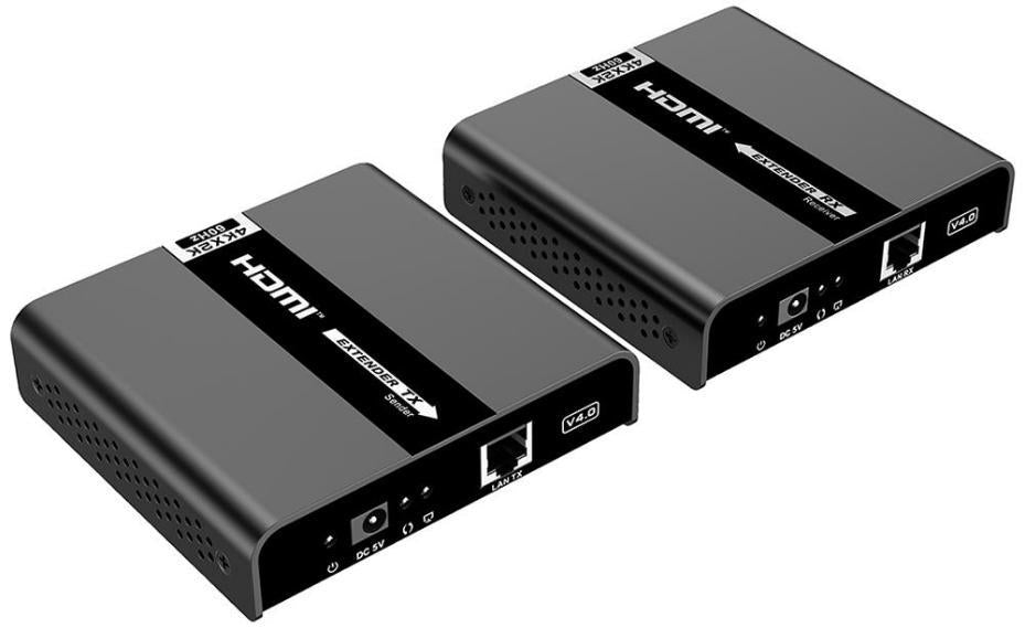 4Kx2K UHD HDbitT HDMI 2.0 over Cat5 / Cat6 Extender with IR, 120m - PSG3443