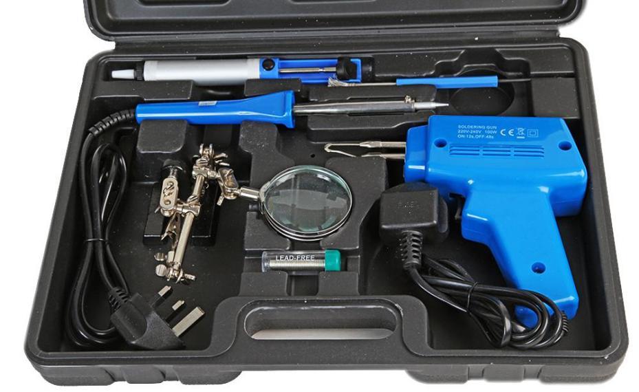 150W Soldering Gun & 30W Soldering Iron Kit - D03460
