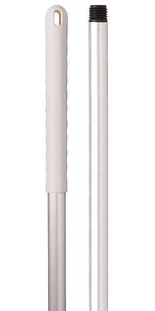 125cm (49") Aluminium Mop Handle, White - 103132 WHITE