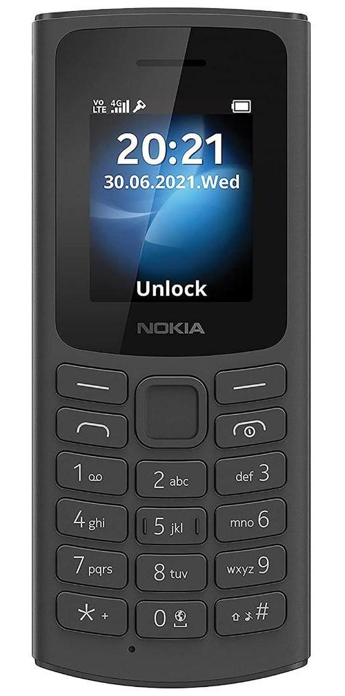 105 4G Dual SIM Mobile Phone, Black - 16VEGB01A02