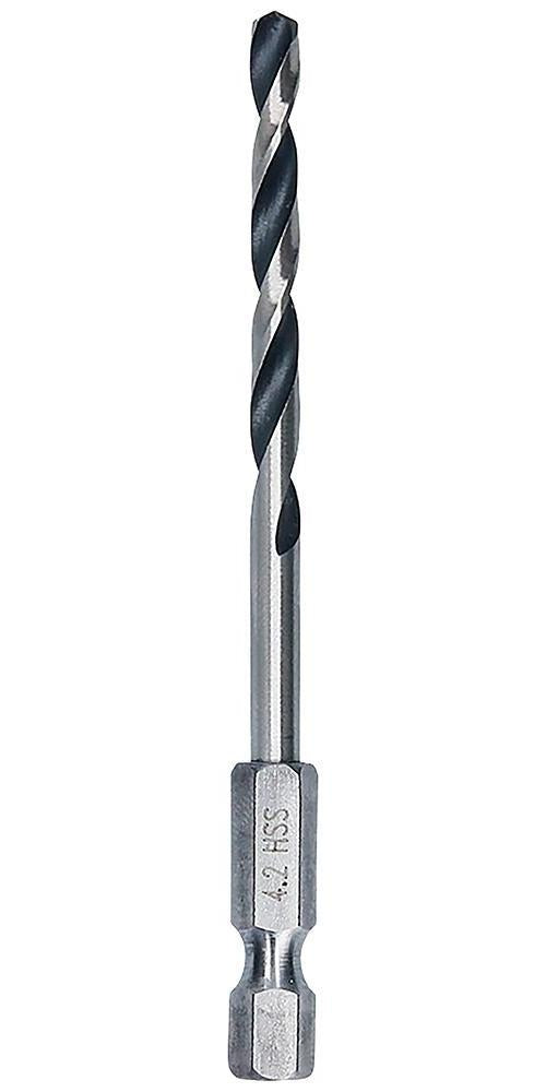 4.2mm x 83mm HSS Twist PointTeQ Drill Bit with Hex Shank - 2608577524