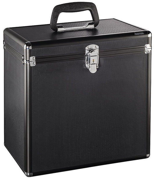 50 LP Vinyl Record Case, Black Aluminium - 181436