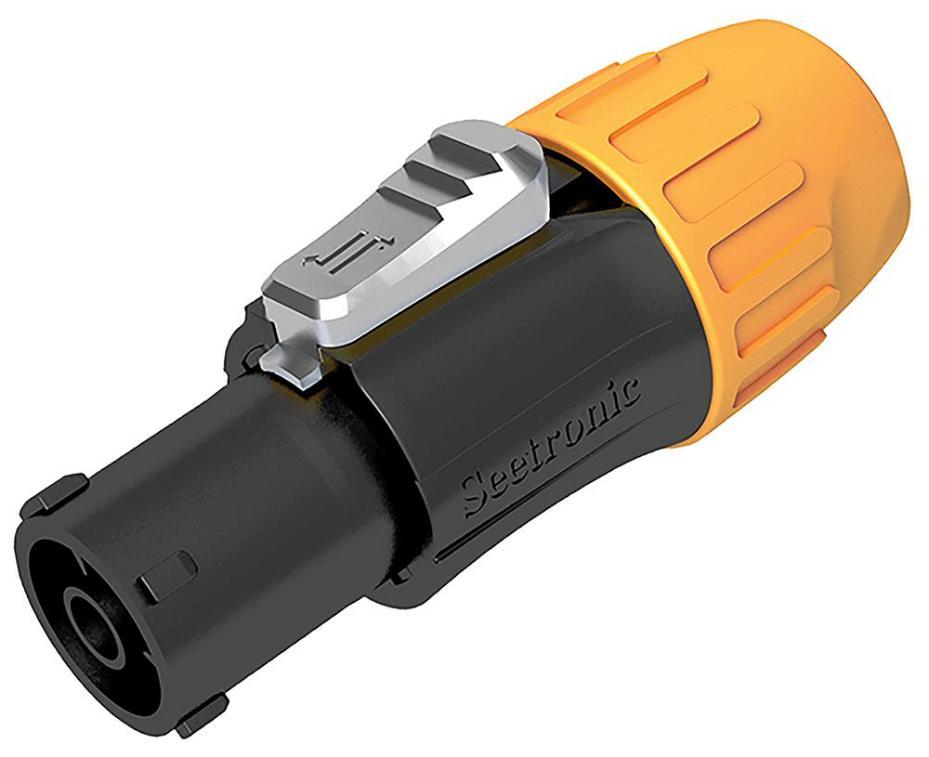 Lockable Power Connector Socket, Power In, 250V AC, 16A, IP65 - SAC3FX ...