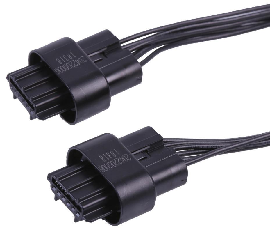 6 Pin Squba Socket to 6 Pin Squba Socket Lead, 150mm - 45145-0601