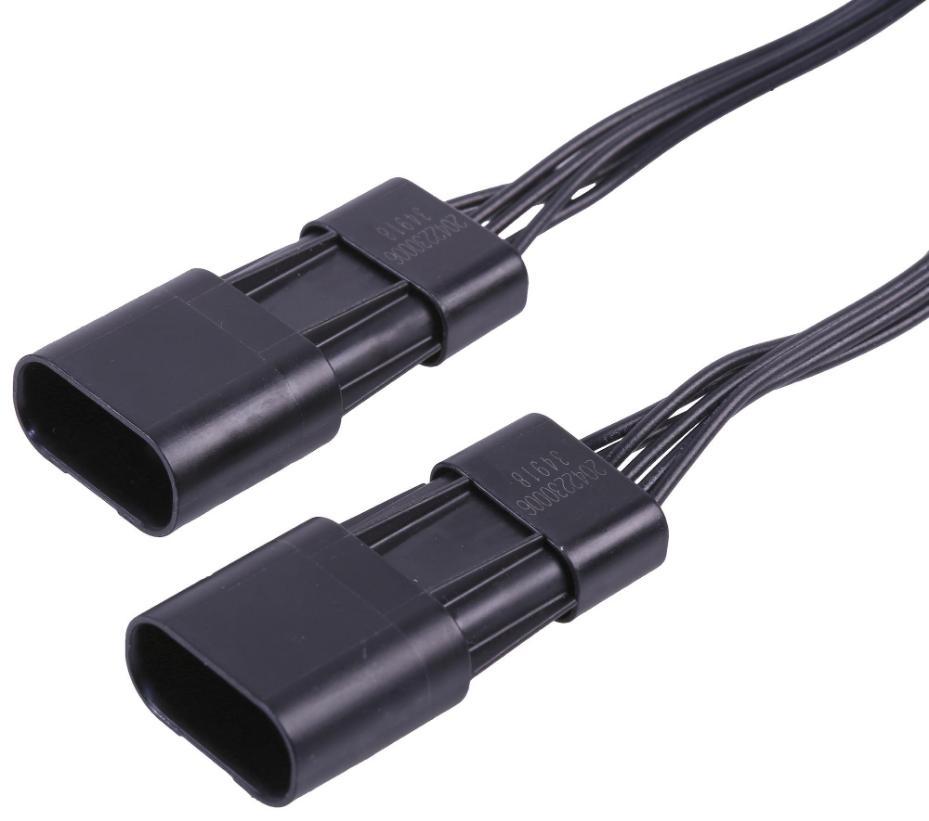 6 Pin Squba Plug to 6 Pin Squba Plug Lead, 150mm - 45146-0601