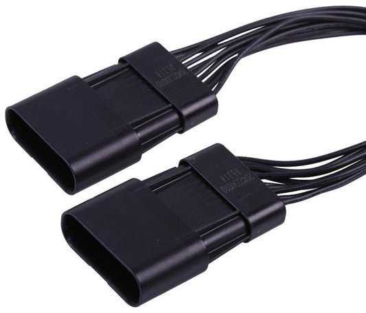 10 Pin Squba Plug to 10 Pin Squba Plug Lead, 150mm - 45146-1001