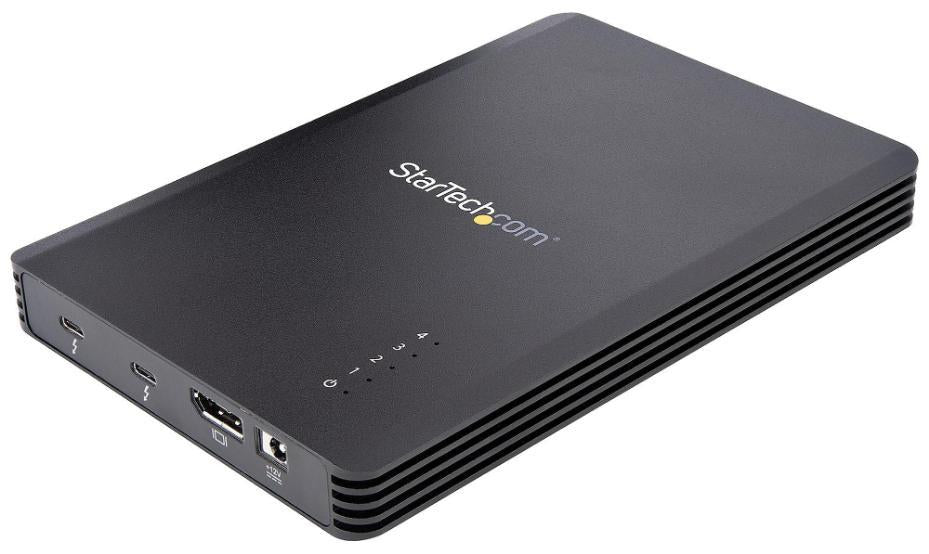 4 Bay Thunderbolt 3 40Gbps M.2 NVMe SSD Enclosure with DisplayPort - M2E4BTB3
