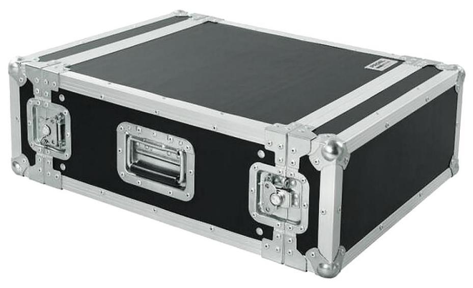 3U 19" Rack Flight Case, 45cm Depth - CR203BLKM