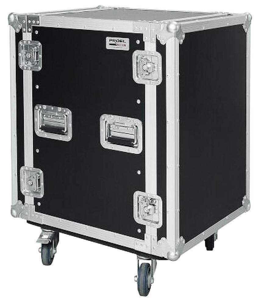 16U 19" Rack Flight Case 45cm with Wheels - CR216BLKMW